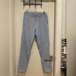 Men's Lululemon Commission Pant Slim 32”L WovenAir Light Blue Pants